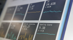 Financial analysis report with key metrics
