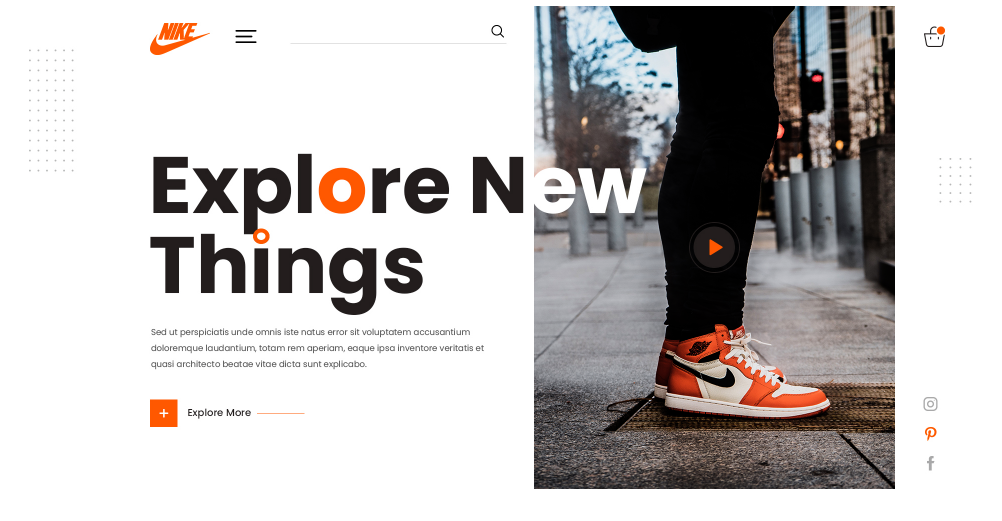Nike web design