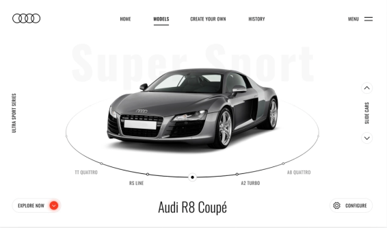 Audi web design