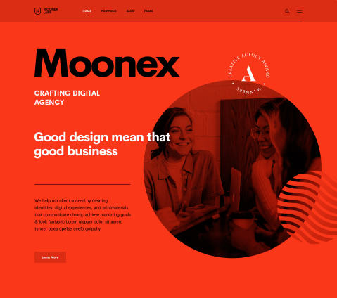 Moonex web design