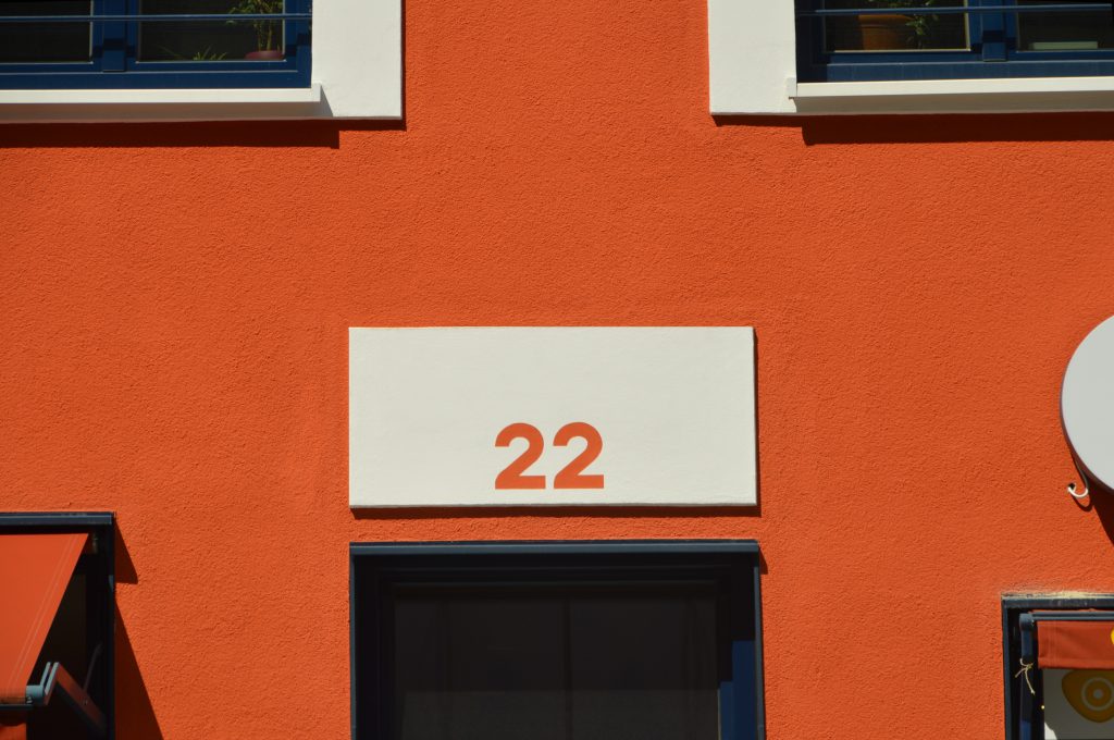 the house with the 22 number