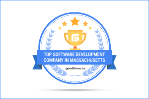 Badge "TOP SOFTWARE DEVELOPMENT COMPANY IN MASSACHUSETTS" from goodfirms