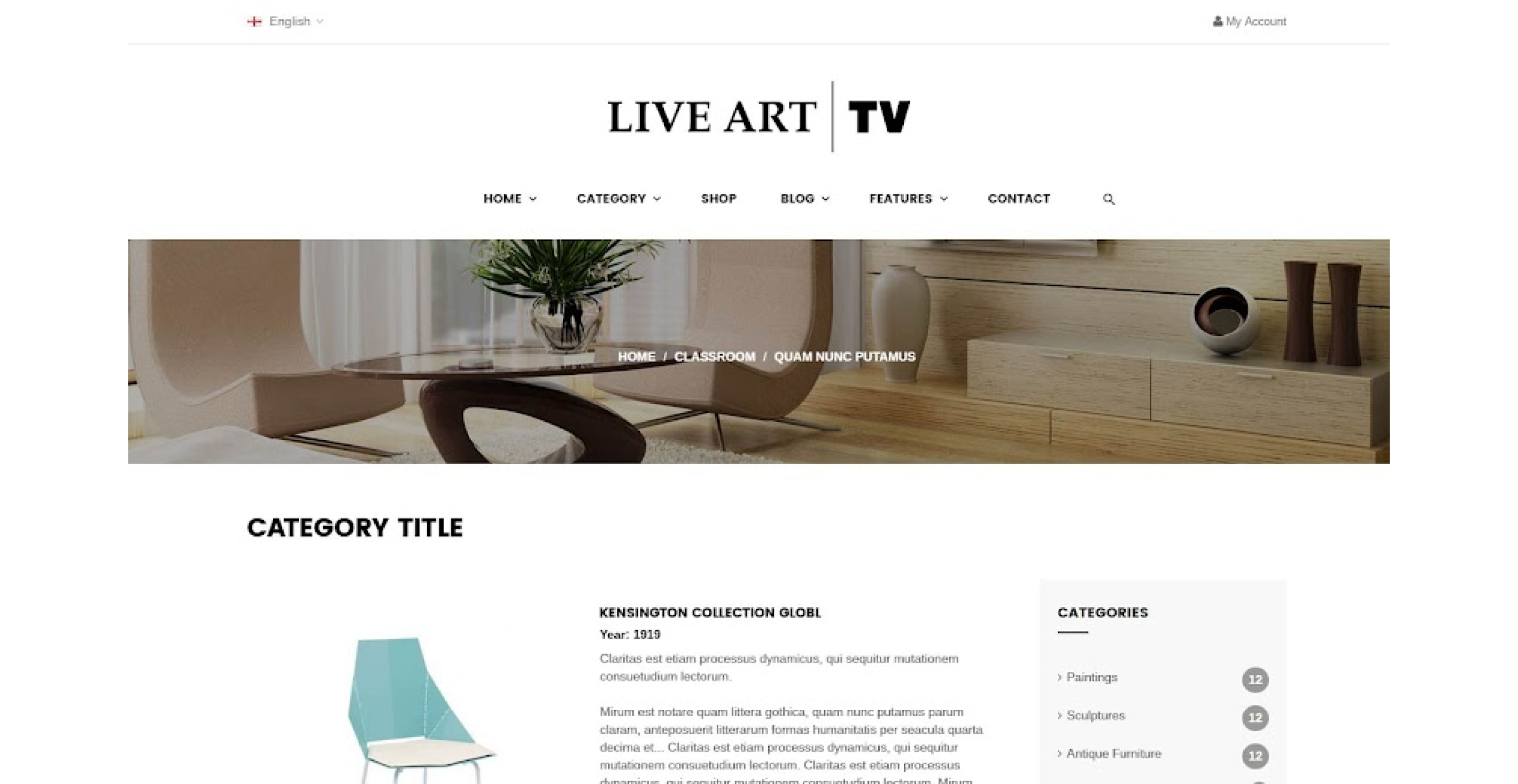 Live Art TV marketplace screenshot