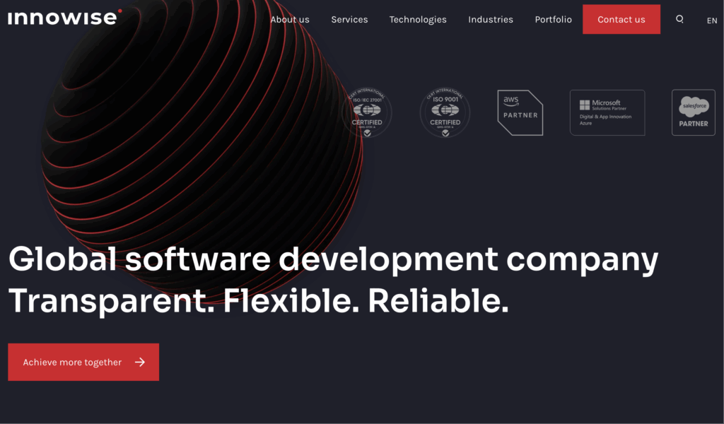 Leading software development company Innowise