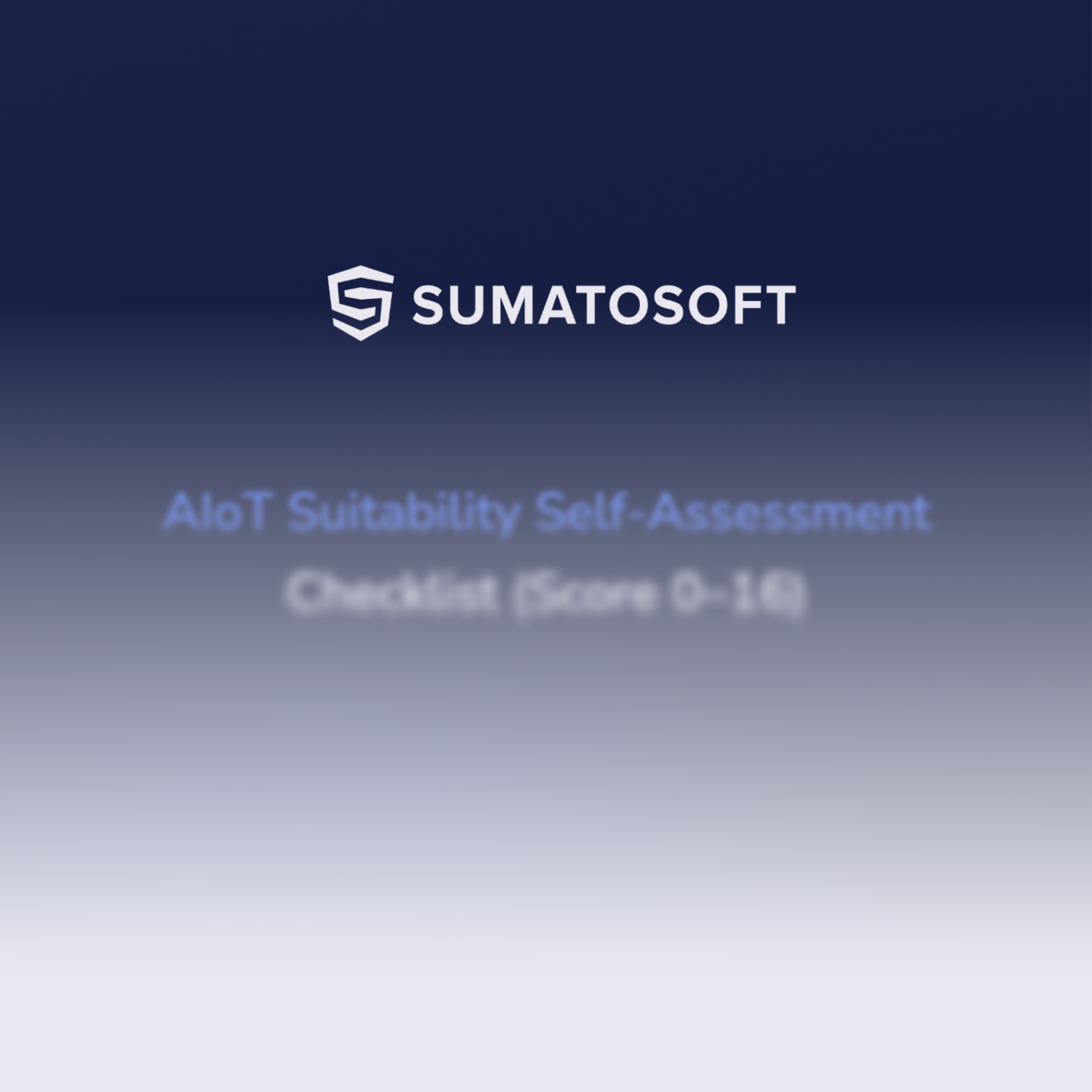 AIoT Suitability Self-Assessment Checklist (Score 0–16)