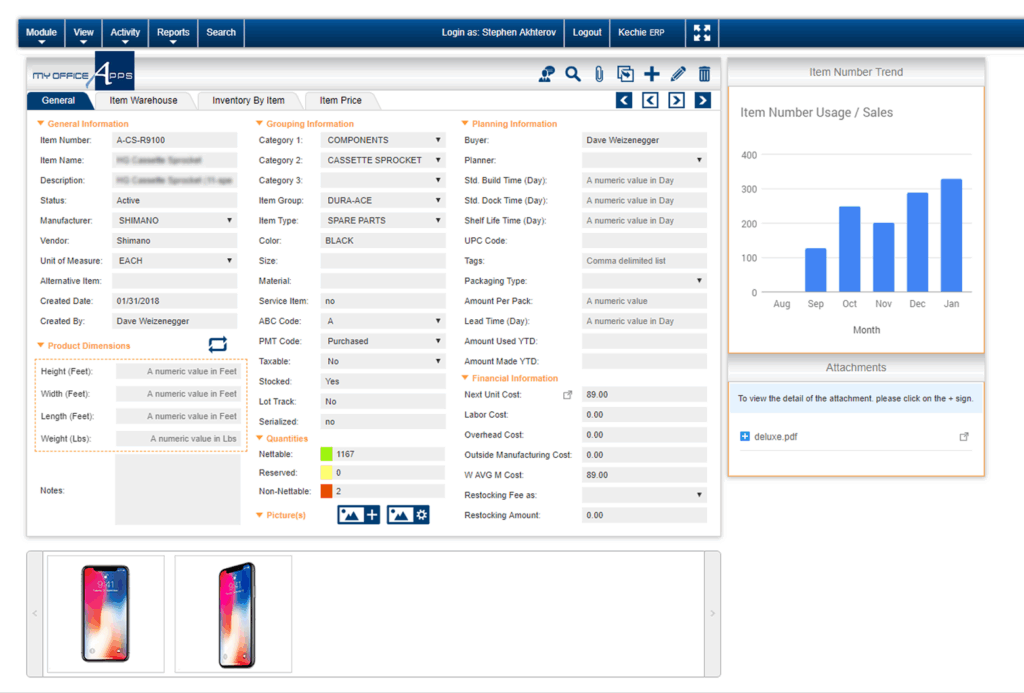 Kechie erp interface