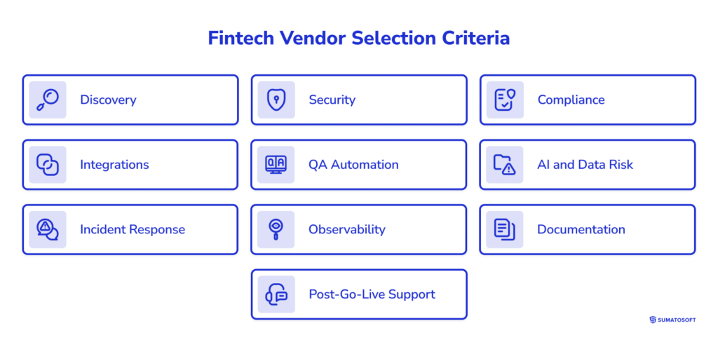 Fintech Vendor Selection Criteria