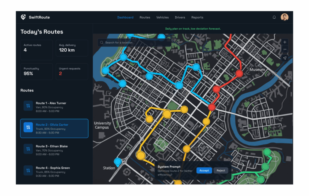 freight route optimization with ai