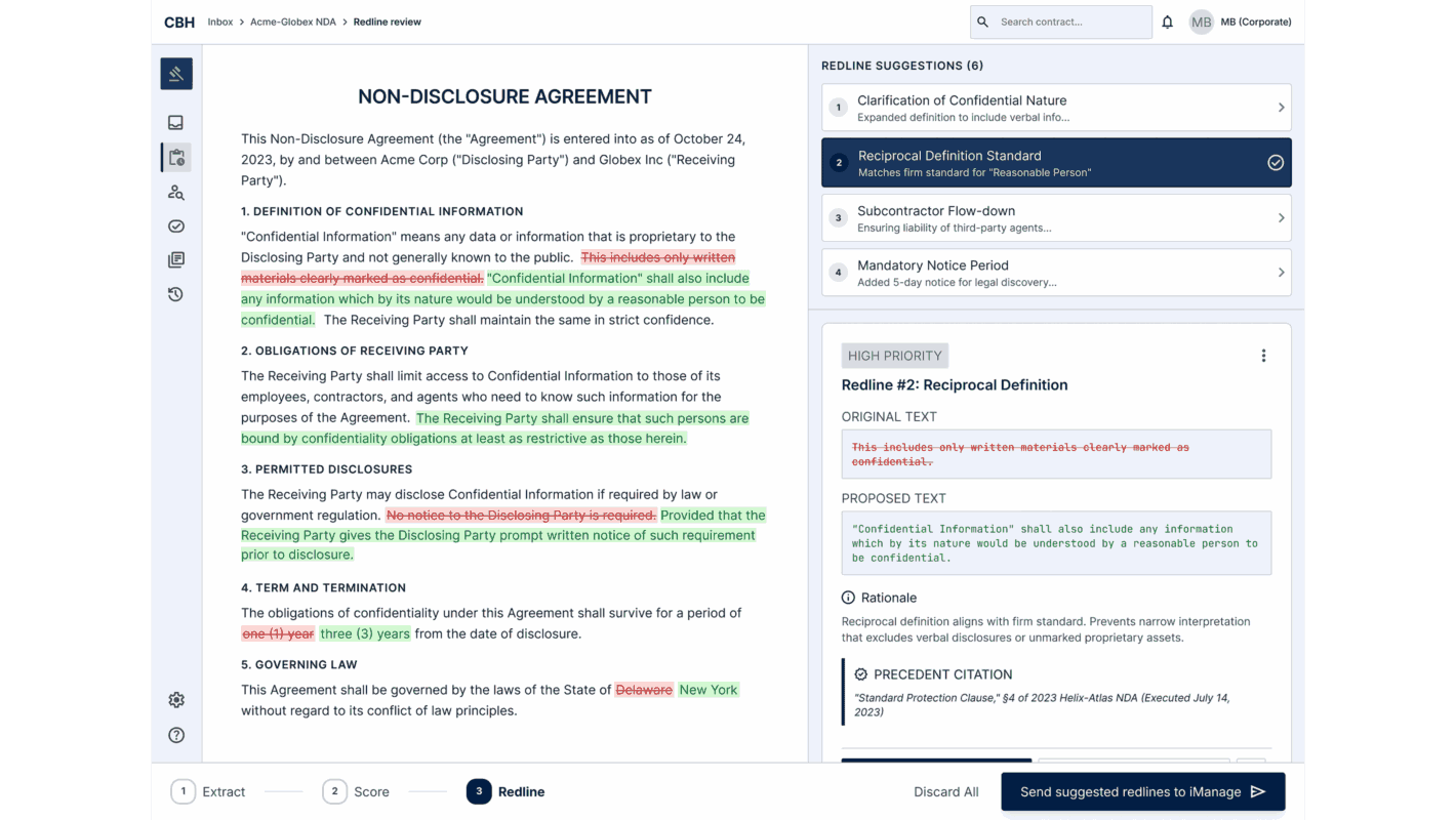 Contract review multi-agent platform
