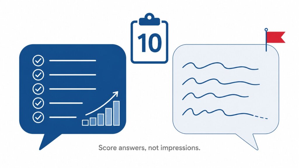 Score answers not impressions