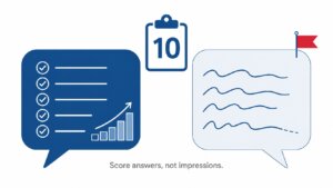 Score answers not impressions
